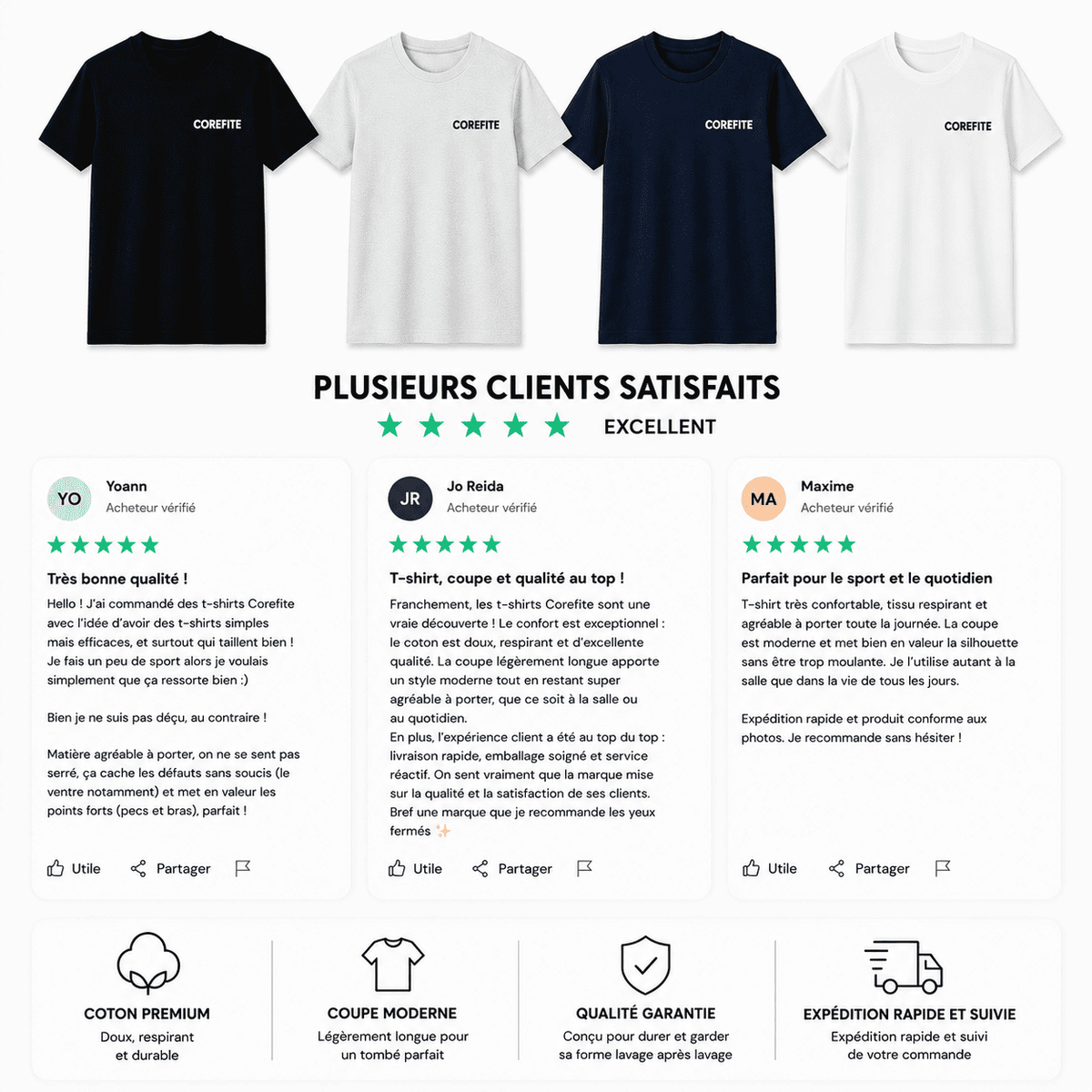 1 Meilleure Vente - Le Meilleur T-shirt Du Marché - corefitetshirt