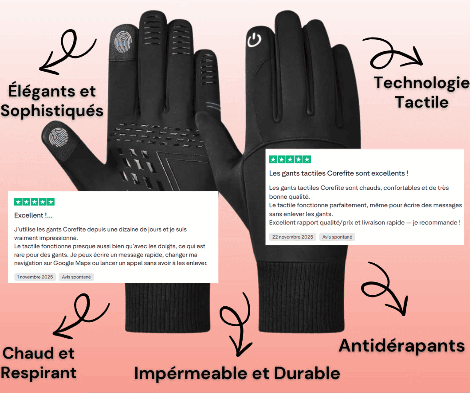 Gants Tactiles - corefitetshirt